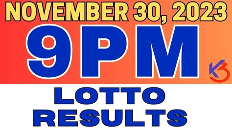 9pm result today, 6d